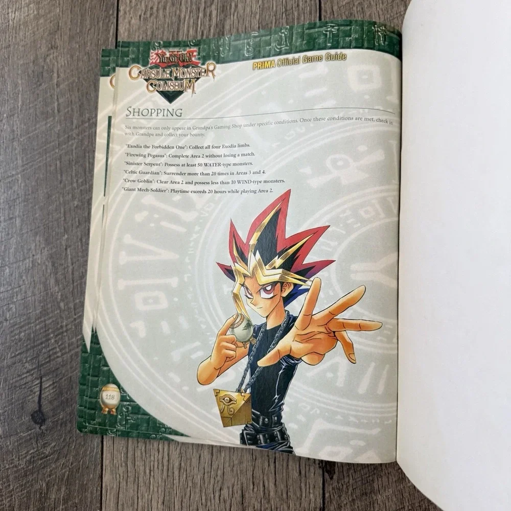 Yu-Gi-Oh! Capsule Monster Coliseum Prima Official Strategy Guide PS2 Konami Book
